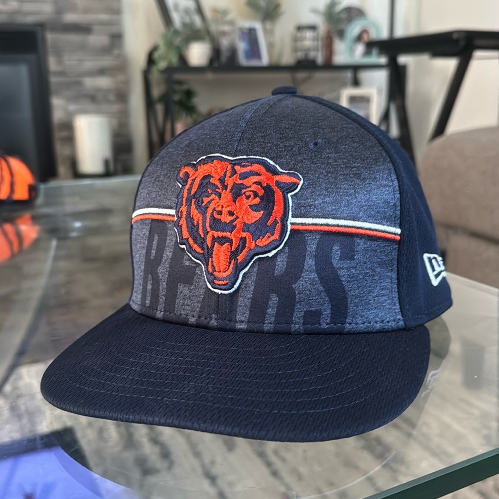 Chicago Bears Flat Bill New Era Fitted Hat - Worn Once